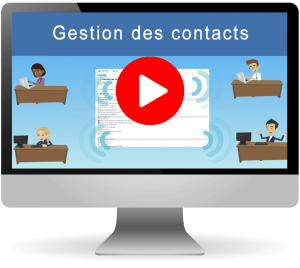 Vidéo gestion des contacts dans le logiciel CRM
