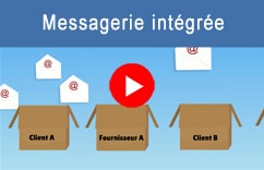 Vidéo Logiciel CRM avec messagerie intégrée