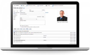 Fiche contact logiciel crm