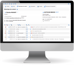 historique application crm